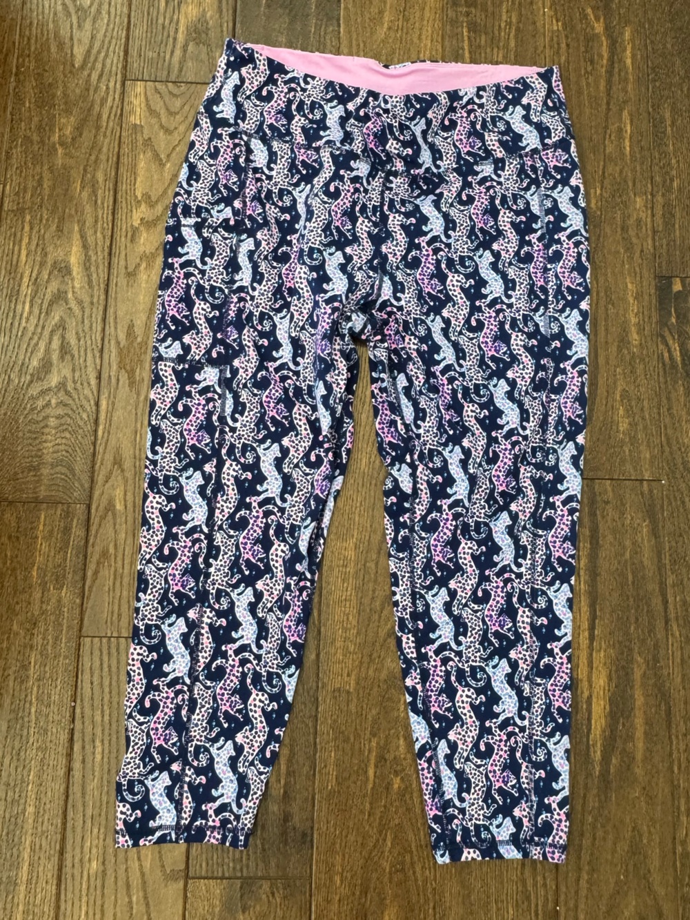 Lilly Pulitzer Sz XXL Weekender HighRise Midi Oyster Bay Navy on the Catwalk